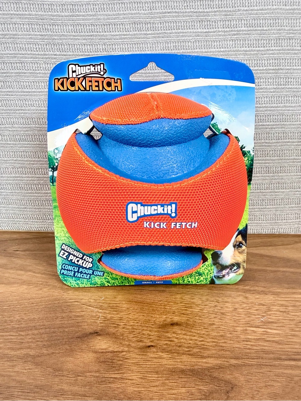 Kick Fetch Dog Toy - Blue and Orange